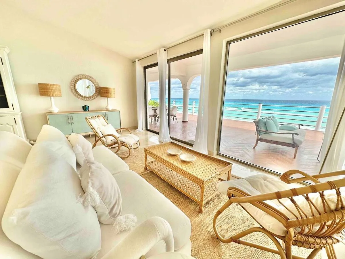 Ocean View Luxury 5B Villa With Private Beach Cancún 0*,