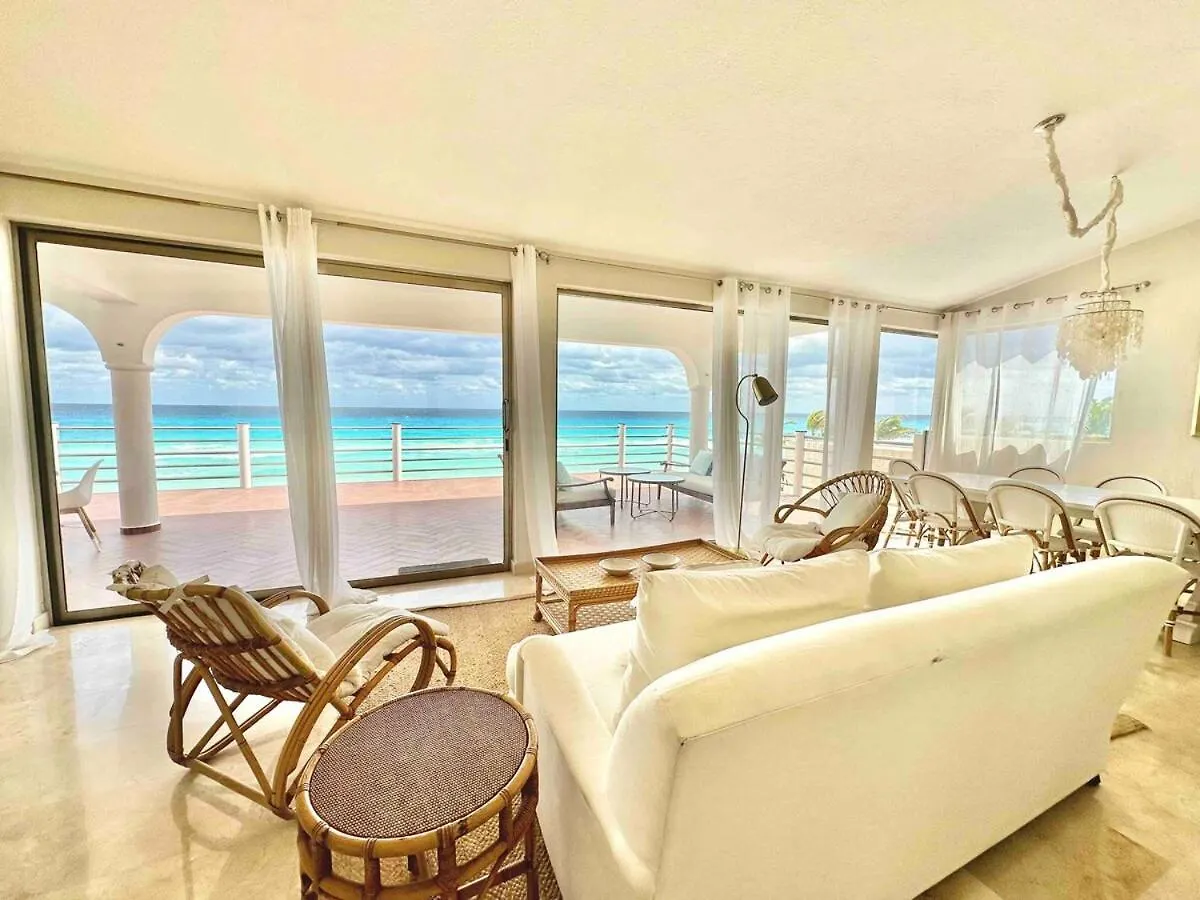 Ocean View Luxury 5B Villa With Private Beach Cancún Apartamento